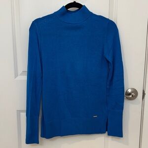 Tahari XS Blue Turtleneck Sweater